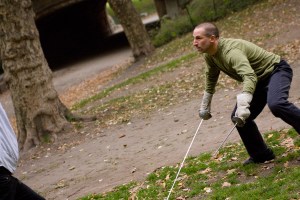 Joseph Lunievicz fencing in New York City